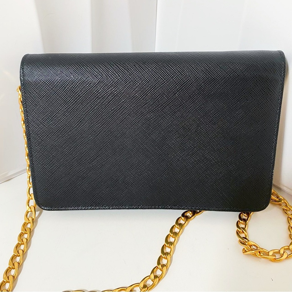 Prada Black Crossbody Bag with Gold Chain - Picture 2 of 13